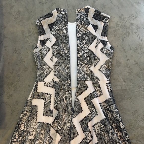 Beautiful Black & White Lace Dress by Love & 🔥 - Picture 4 of 8